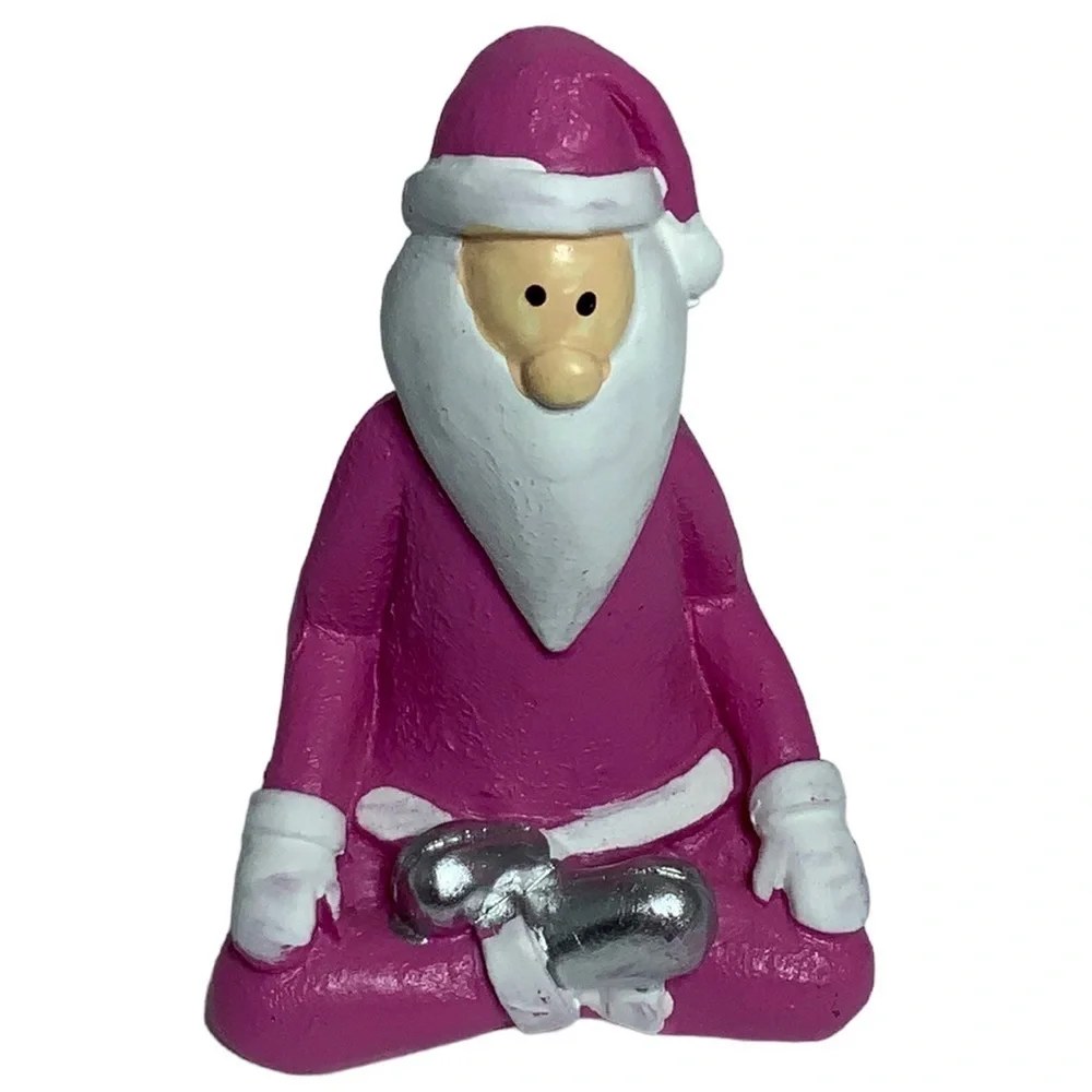 Santa Yoga Figures Gnome Christmas Gift Set Holiday Figures Set of 3 Piece Set